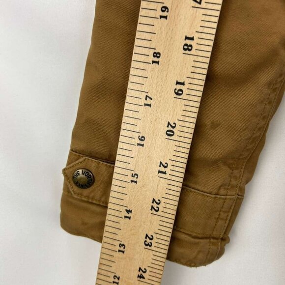 Vintage The North Face Women's Size XS Tan Hooded Parka Coat Button & Full Zip - Picture 5 of 16
